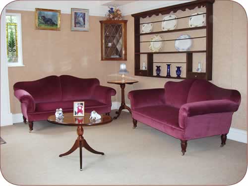 Completed settee