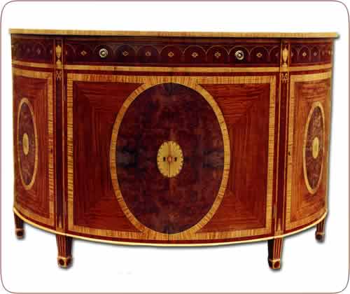 Front view of the sideboard