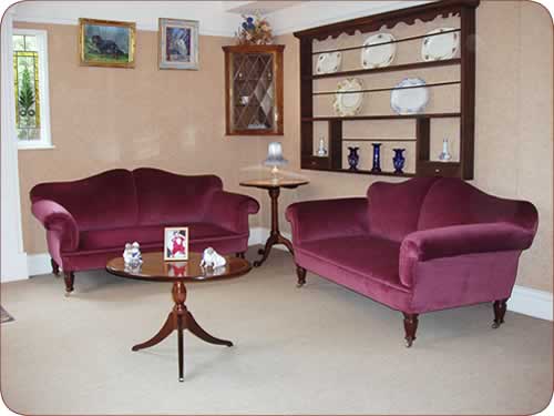 An example of our traditional upholstery